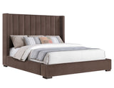 Pearson King Bed, Chocolate Velvet $549.00 from Steve Silver - Luna Furniture