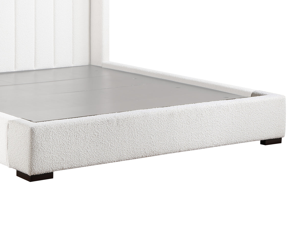 Pearson King Bed, Cream Velvet $549.00 from Steve Silver - Luna Furniture
