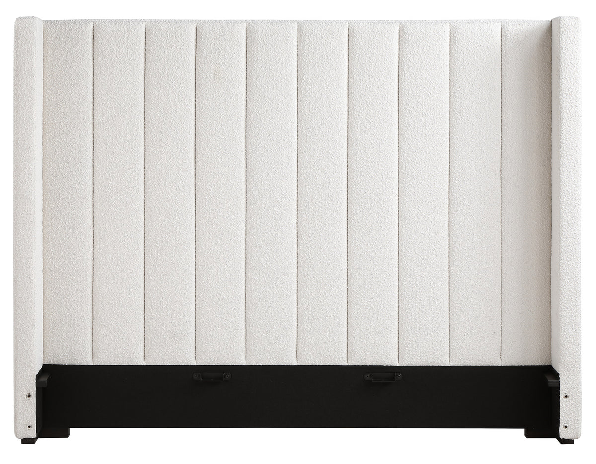 Pearson King Bed, Cream Velvet $549.00 from Steve Silver - Luna Furniture