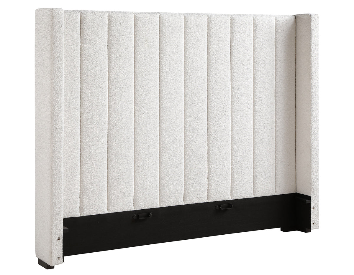 Pearson King Bed, Cream Velvet $549.00 from Steve Silver - Luna Furniture