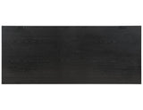 Reid 77-95″ Dining Table with 18″ Leaf, Black Finish from Steve Silver - Luna Furniture