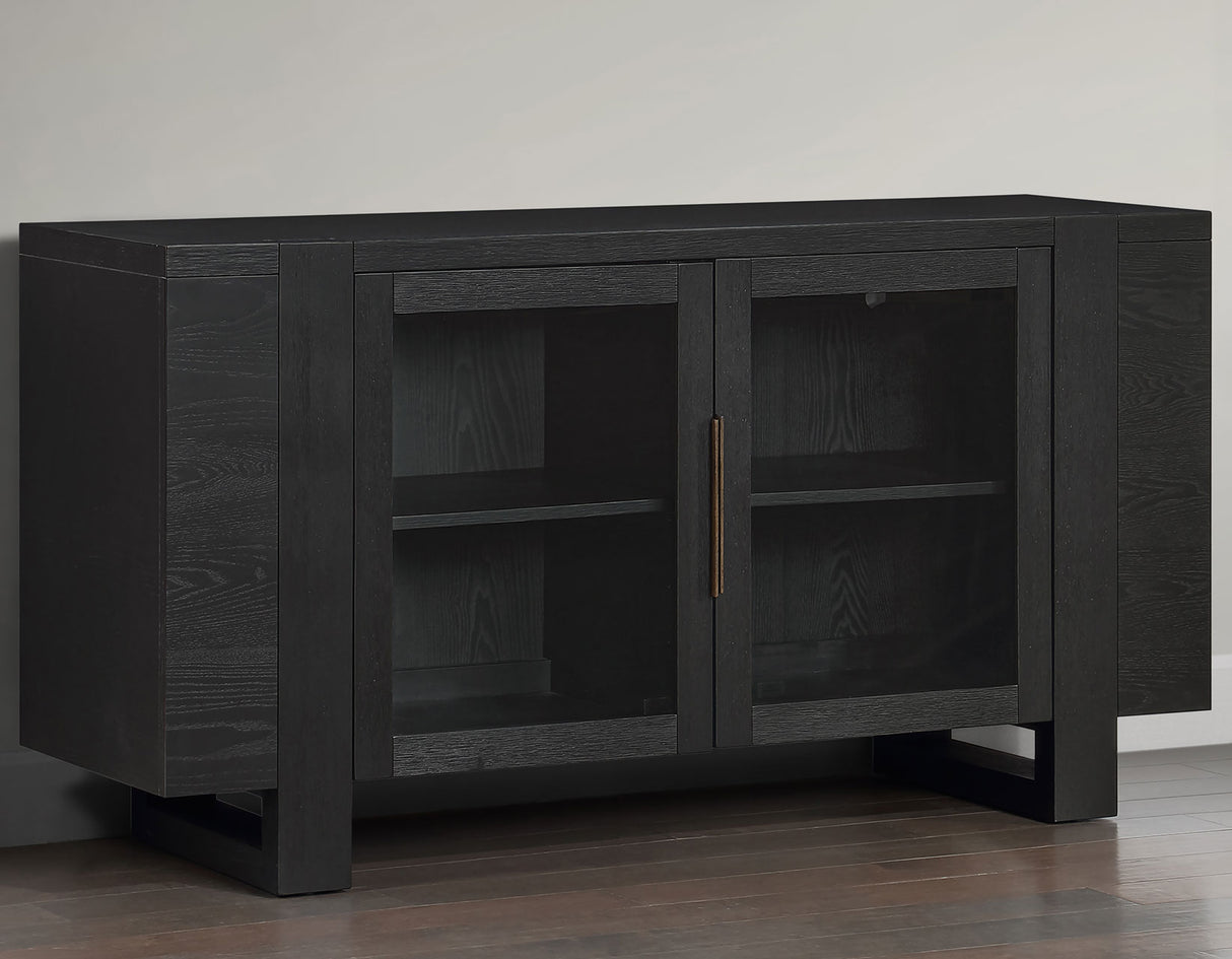 Reid 60″ Server, Black Finish from Steve Silver - Luna Furniture