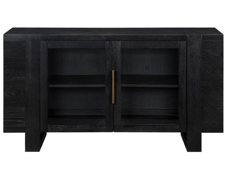 Reid 60″ Server, Black Finish from Steve Silver - Luna Furniture