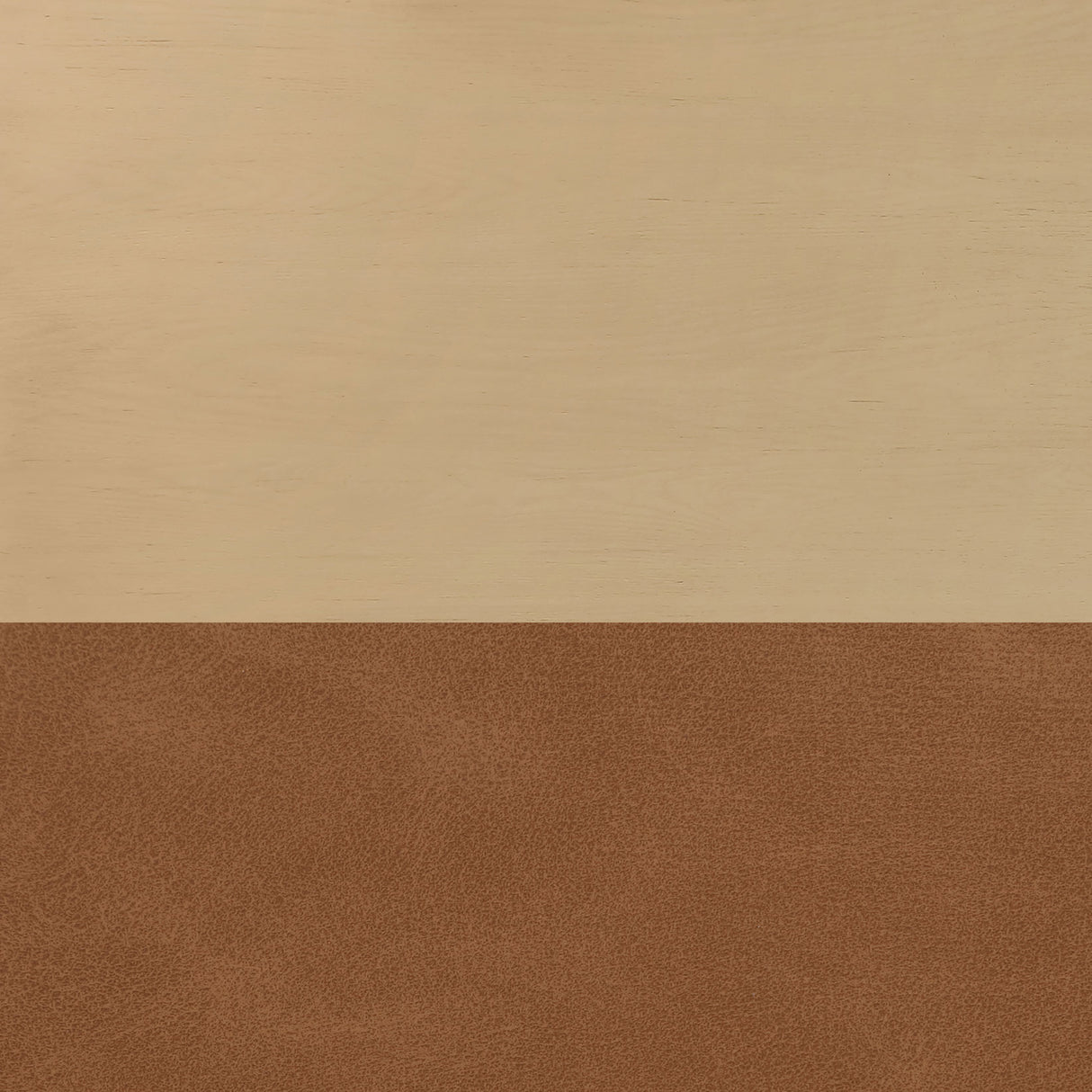 Reid 5-Piece 77-95″ Dining Set, Sand Finish with Camel Vegan Leather from Steve Silver - Luna Furniture