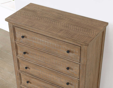 Riverdale Driftwood 4-Piece King Storage Platform Bedroom Set from Steve Silver - Luna Furniture