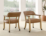 Rylie 6-Piece Game Dining Set, Natural Finish from Steve Silver - Luna Furniture