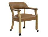 Rylie 6-Piece Game Dining Set, Natural Finish from Steve Silver - Luna Furniture