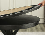 Rylie 6-Piece Game Dining Set, Black Finish from Steve Silver - Luna Furniture