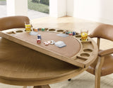 Rylie 6-Piece Game Dining Set, Natural Finish from Steve Silver - Luna Furniture