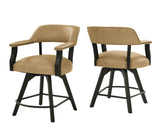 Rylie 6-PIece Counter Game Dining Set, Black Finish from Steve Silver - Luna Furniture