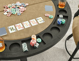 Rylie 6-PIece Counter Game Dining Set, Black Finish from Steve Silver - Luna Furniture