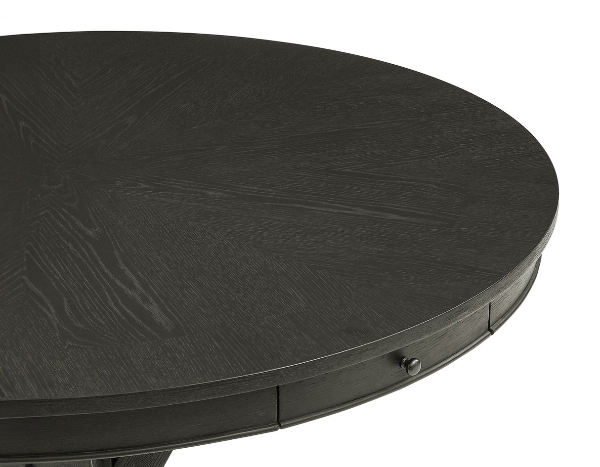 Rylie 6-PIece Counter Game Dining Set, Black Finish from Steve Silver - Luna Furniture