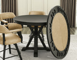 Rylie 6-PIece Counter Game Dining Set, Black Finish from Steve Silver - Luna Furniture