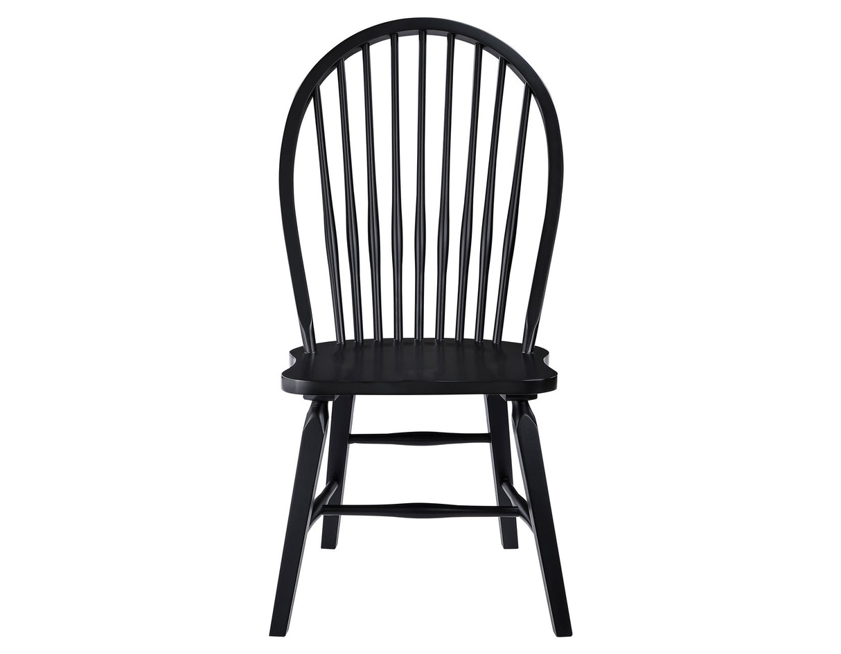 Sommerset Solid Wood Black Modern Windsor Chair, Set of 2 from Steve Silver - Luna Furniture