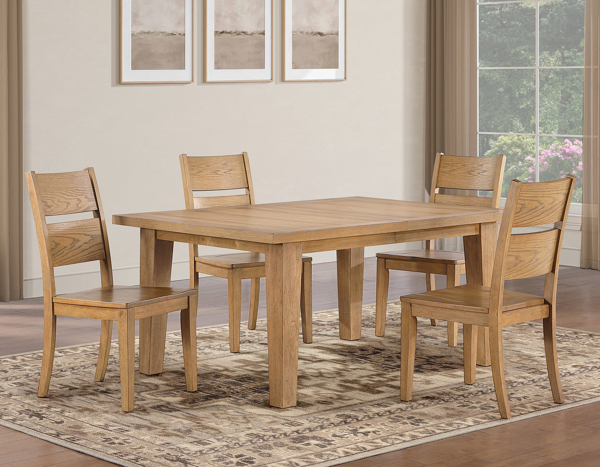 Sommerset 5-Piece 64-96″ Ladder Back Dining Set from Steve Silver - Luna Furniture