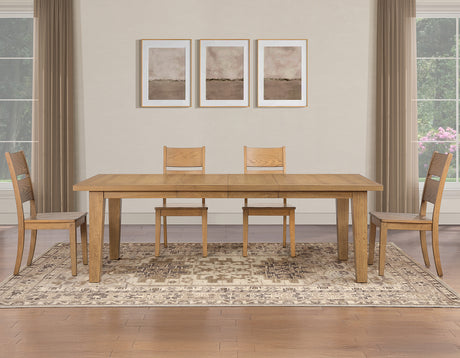 Sommerset 5-Piece 64-96″ Ladder Back Dining Set from Steve Silver - Luna Furniture