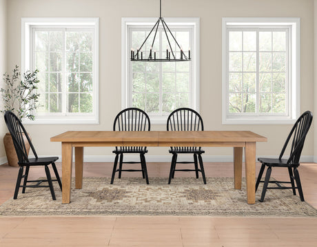 Sommerset 5-Piece 64-96″ Windsor Dining Set from Steve Silver - Luna Furniture