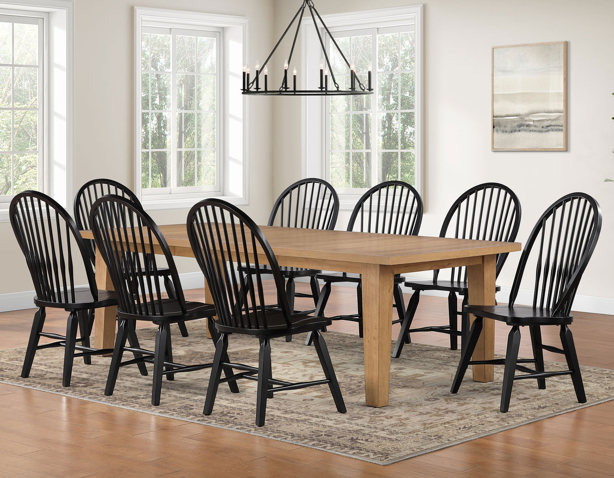 Sommerset 5-Piece 64-96″ Windsor Dining Set from Steve Silver - Luna Furniture