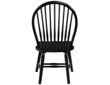 Sommerset Solid Wood Black Modern Windsor Chair, Set of 2 from Steve Silver - Luna Furniture