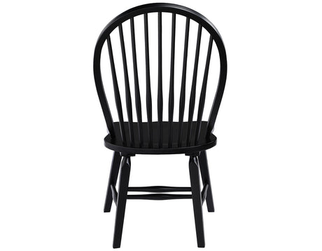 Sommerset Solid Wood Black Modern Windsor Chair, Set of 2 from Steve Silver - Luna Furniture