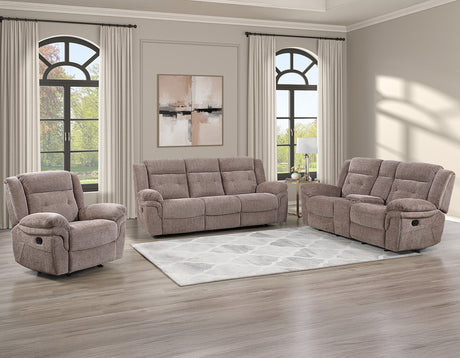 Sydney Brown Manual Recliner Sofa from Steve Silver - Luna Furniture