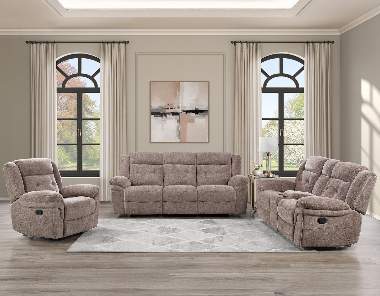 Sydney Brown Manual Reclining Set from Steve Silver - Luna Furniture