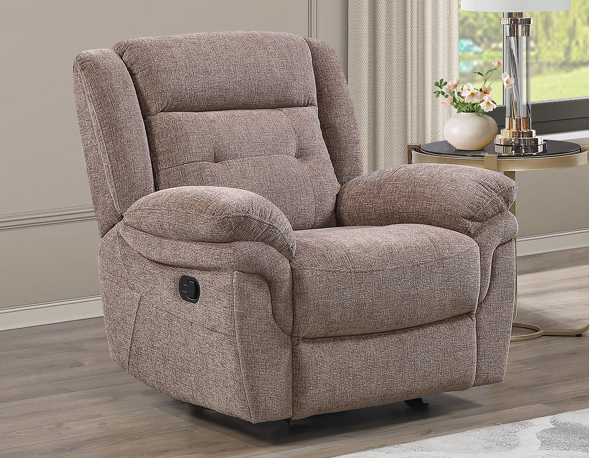 Sydney Brown Manual Recliner from Steve Silver - Luna Furniture