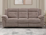 Sydney Brown Manual Recliner Sofa from Steve Silver - Luna Furniture
