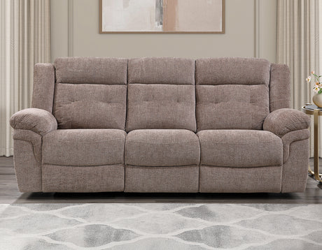 Sydney Brown Manual Recliner Sofa from Steve Silver - Luna Furniture
