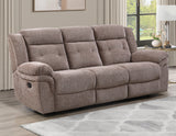 Sydney Brown Manual Recliner Sofa from Steve Silver - Luna Furniture