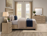 Theo Brown Queen Panel Bed with LED Strips from Steve Silver - Luna Furniture