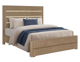 Theo Brown King Panel Bed with LED Strips from Steve Silver - Luna Furniture