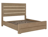 Theo Brown King Panel Bed with LED Strips from Steve Silver - Luna Furniture
