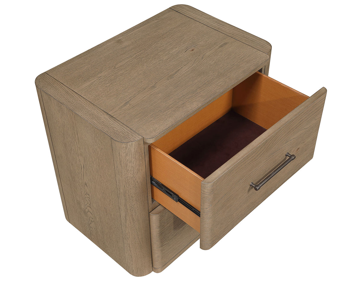 Theo Brown/Weathered Oak Bedroom Set from Steve Silver - Luna Furniture
