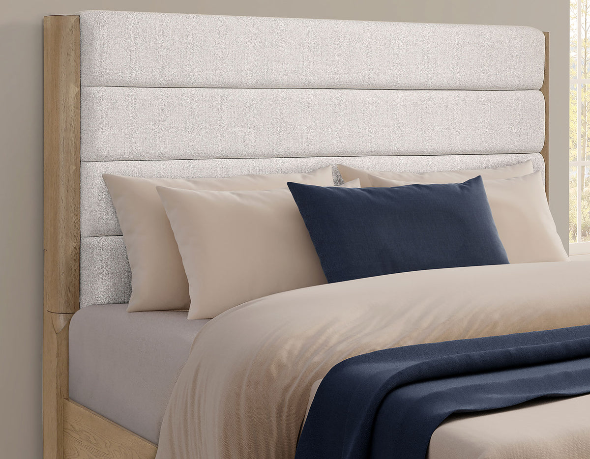 Theo Brown King Upholstered Bed from Steve Silver - Luna Furniture