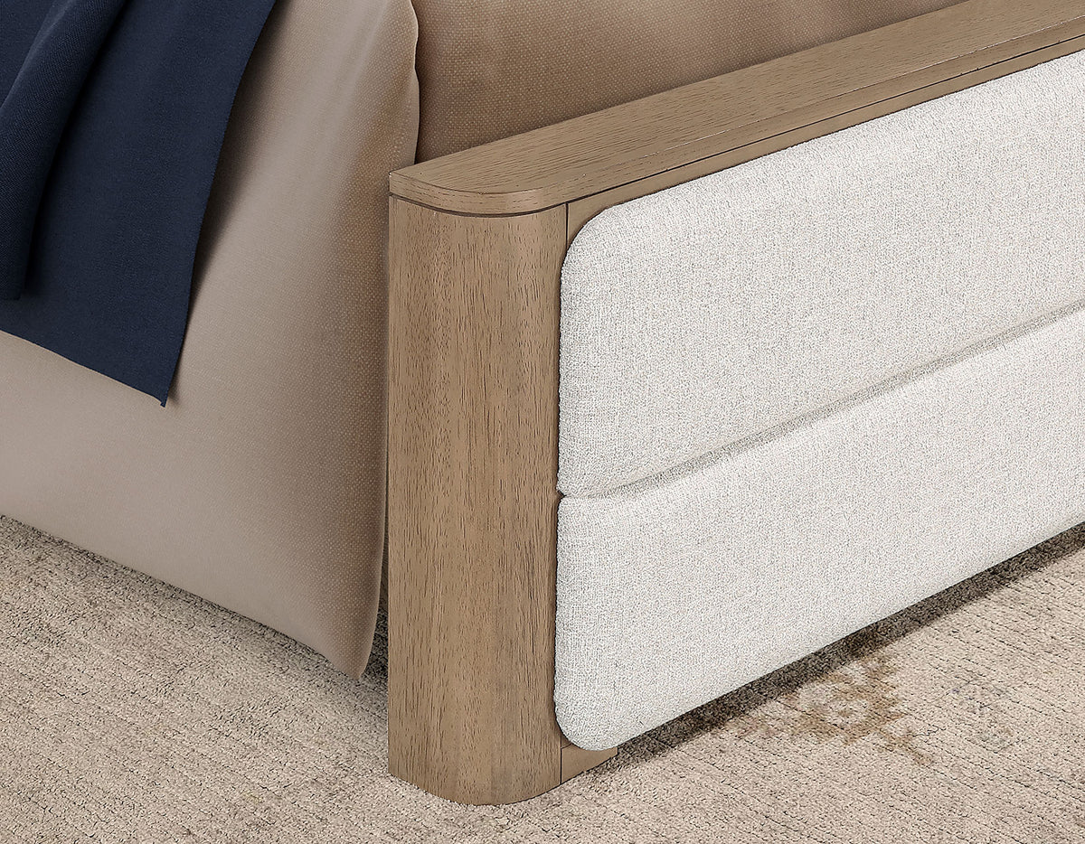 Theo Brown King Upholstered Bed from Steve Silver - Luna Furniture