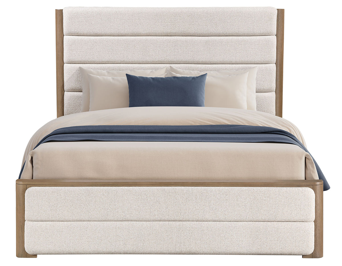 Theo Brown King Upholstered Bed from Steve Silver - Luna Furniture
