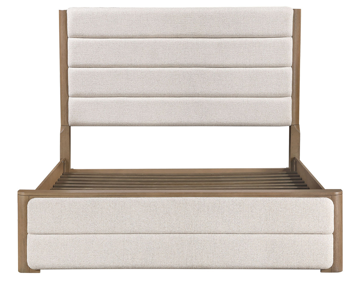 Theo Brown King Upholstered Bed from Steve Silver - Luna Furniture
