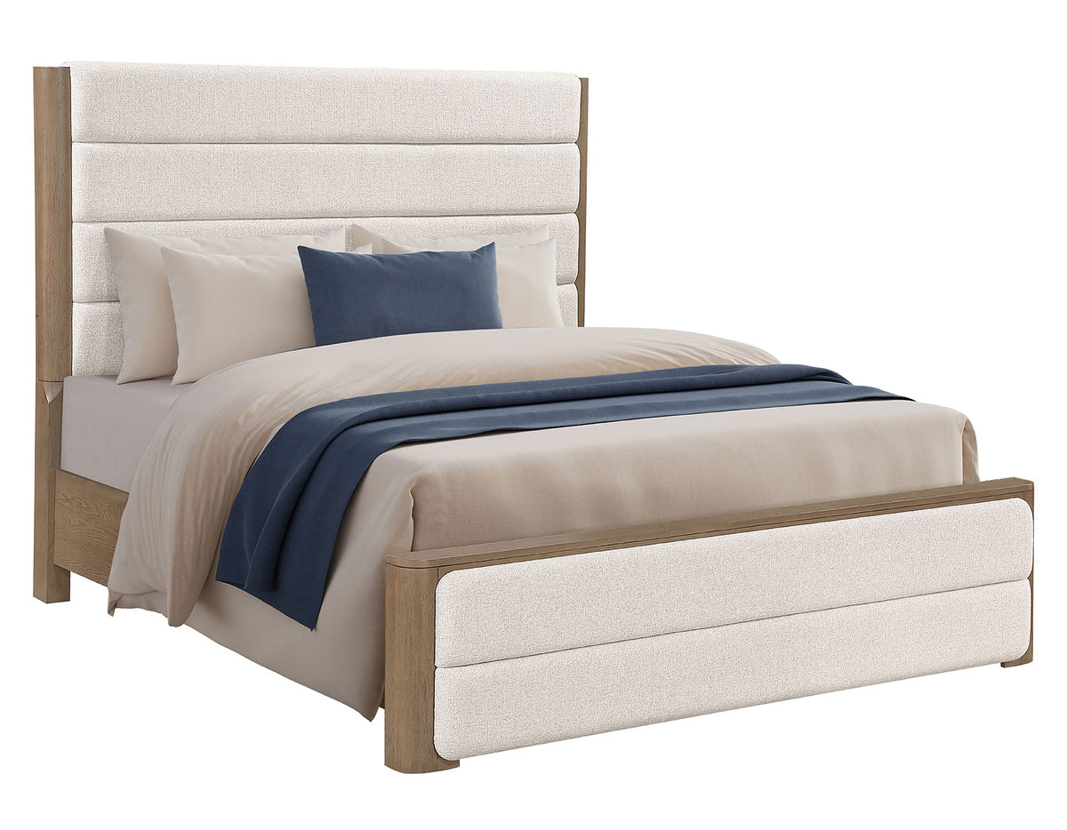 Theo Brown King Upholstered Bed from Steve Silver - Luna Furniture
