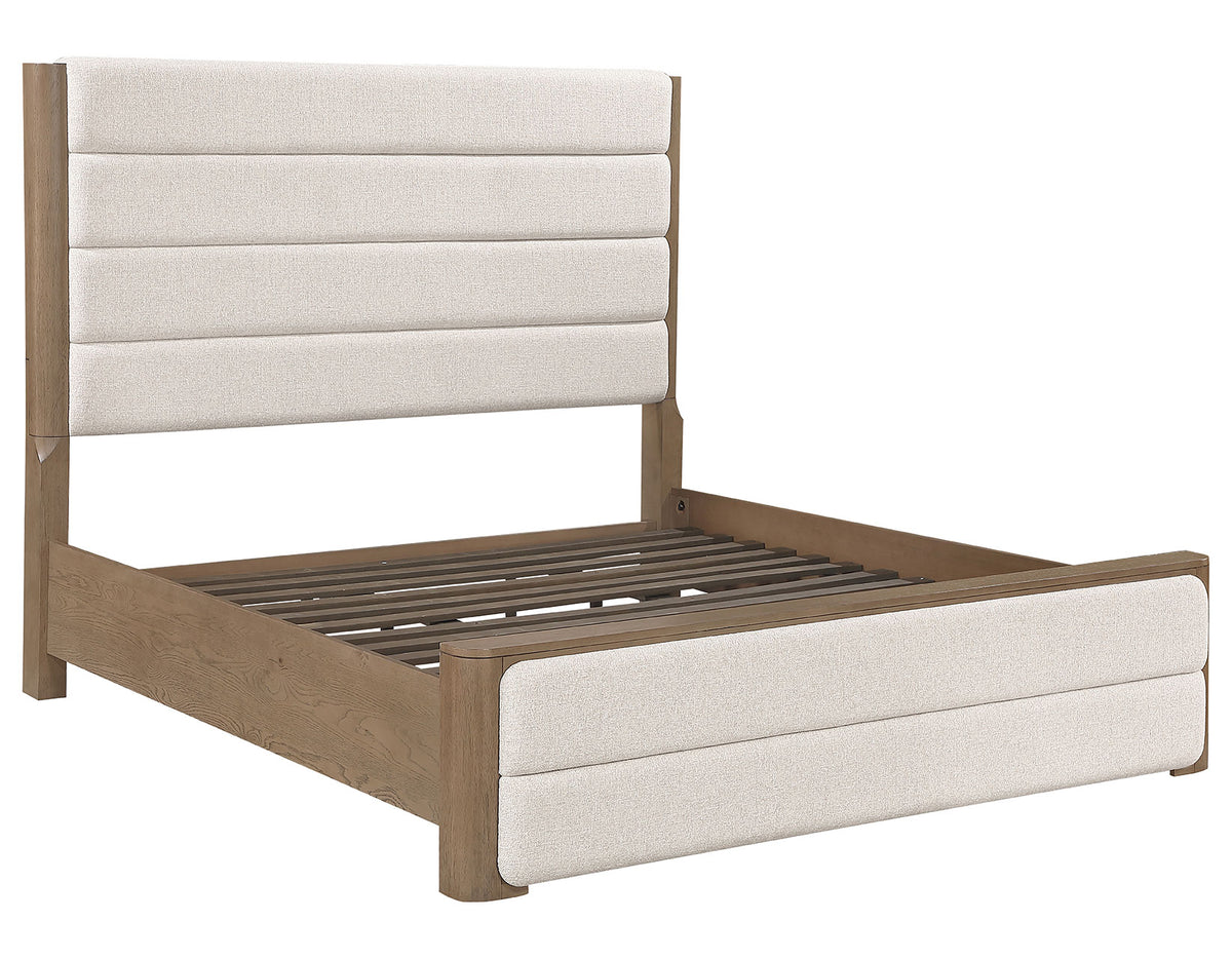 Theo Brown King Upholstered Bed from Steve Silver - Luna Furniture
