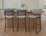 Tribeca Gray 30″ Commercial Grade Bar Stool from Steve Silver - Luna Furniture