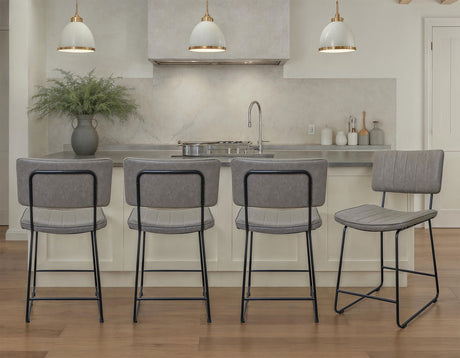 Tribeca Gray 24″ Commercial Grade Counter Stool from Steve Silver - Luna Furniture