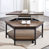 Ultimo Hexagon Lift-Top Cocktail Table w/Casters from Steve Silver - Luna Furniture