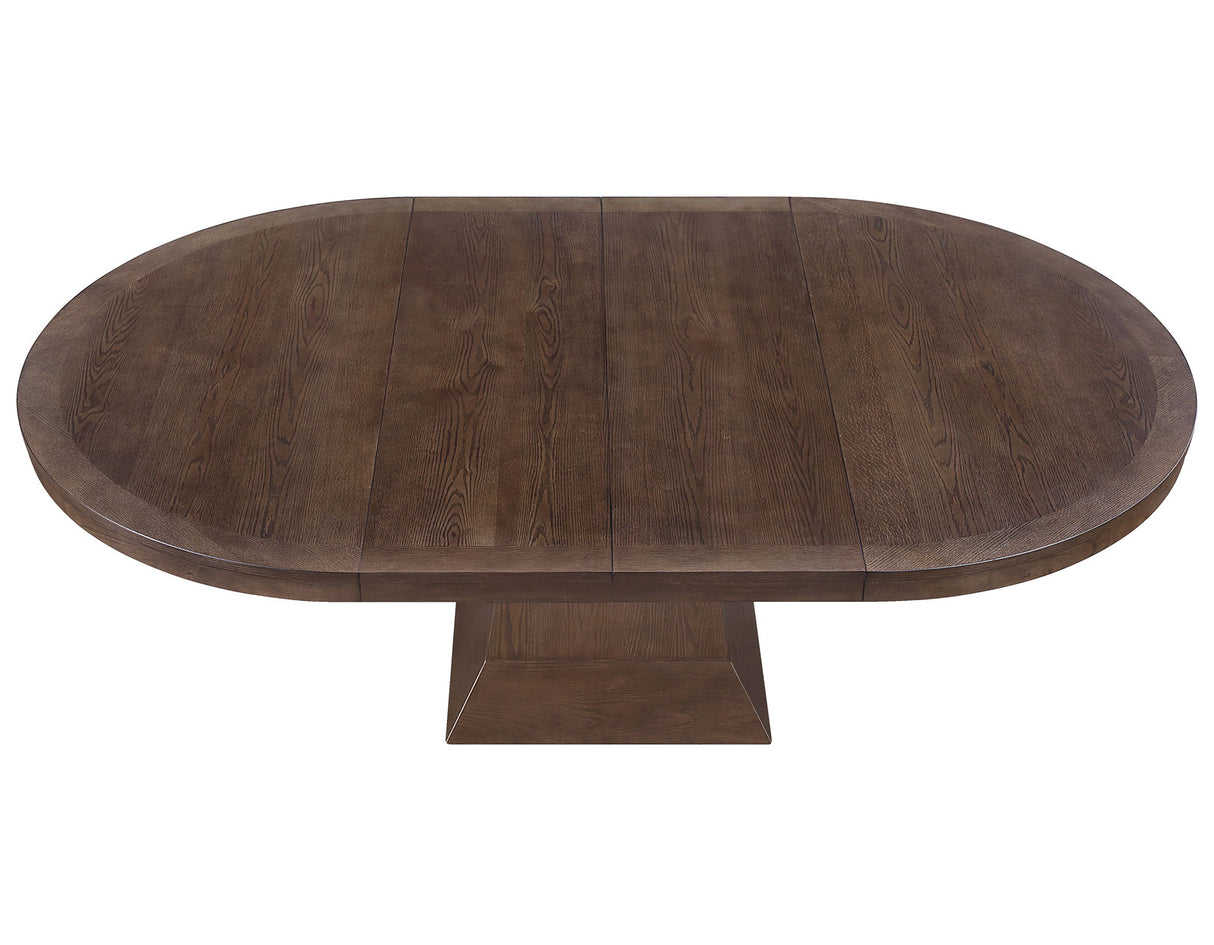 Vaughn 60-96″ Table with 2-18″ Leaves, Coffee Finish from Steve Silver - Luna Furniture