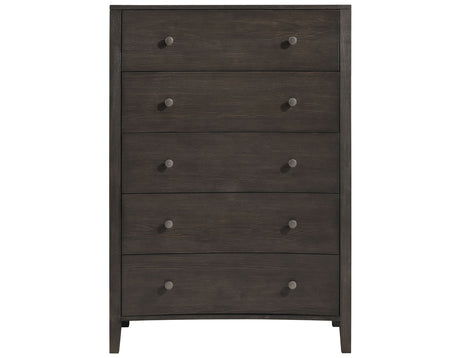 Verona Smoky Espresso/Cream Upholstered Modern Bedroom Set from Steve Silver - Luna Furniture
