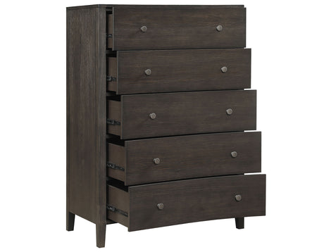 Verona Smoky Espresso/Cream Upholstered Modern Bedroom Set from Steve Silver - Luna Furniture