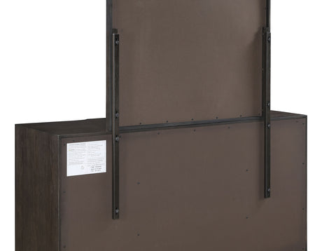 Verona Smoky Espresso/Cream Upholstered Modern Bedroom Set from Steve Silver - Luna Furniture