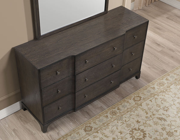 Verona Espresso Modern Breakfront Dresser