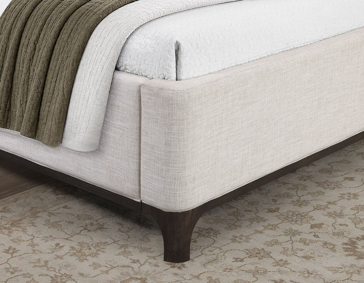 Verona Cream Upholstered Queen Bed