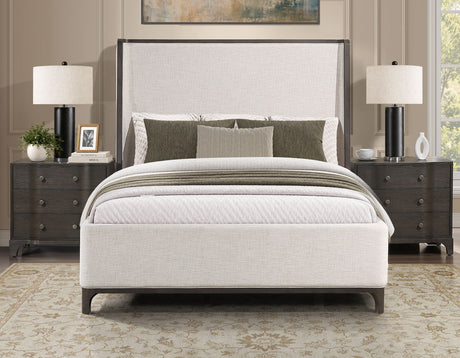 Verona Cream Upholstered Queen Bed from Steve Silver - Luna Furniture